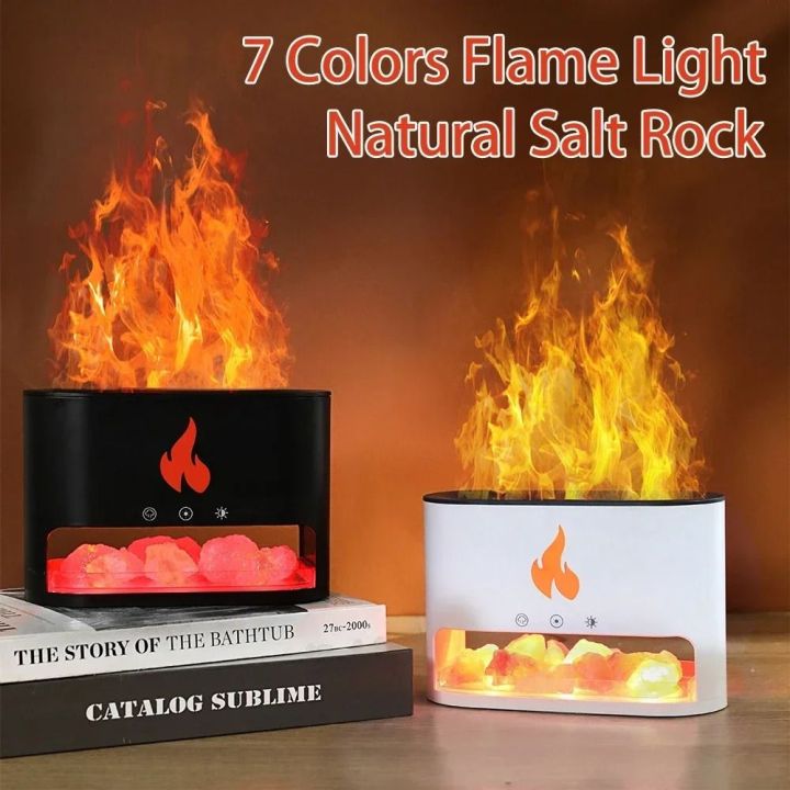 Svhg Simulation Flame Humidifier Color Flame Aroma Volcano Air Humidifier Smart Ml