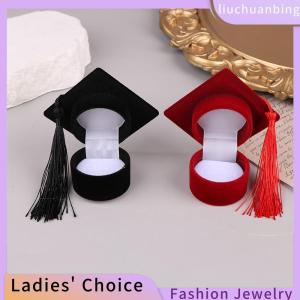 [Hot Sale Jewellery]liuchuanbing Creative Doctoral Hat Shape Ring Box Earrings Jewelry Storage Wedding Engagement Valentines Day Gift Packaging Boxes