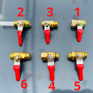 Van khóa bi đồng thau dùng cho bình xịt điện phun thuốc và đầu xịt áp lực các loại