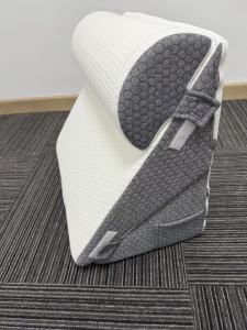🚚 Local Delivery🚚Bed Wedge Pillow Memory Foam Triangle Pillow For Sleep Apnea Acid Reflux Snoring 12Inch Leg Elevation Back Support For Sitting Up In Bed Incline Cushion For Sleeping Reading White/Grey