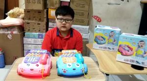 mainan anak mobil musik telepon lampu All in One