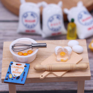 💥【Special price】💥UWO 1ชุดตุ๊กตาจำลองขนาดเล็ก whisk แป้งถุง modle DIY อุปกรณ์เสริมตกแต่ง