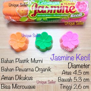 [Isi36] Cetakan Kue Jasmine Kecil 5.3 cm Plastik isi 3 Lusin / Cetakan Bunga Melati / Cetakan Puding Jasmine Kecil Plastik  / Cetakan Pudding Agar Jelly / Cetakan Putu Ayu / Cetakan Bolu Jasmine Kecil Plastik BL Product