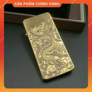 Bật Lửa Hộp Quẹt Xăng Đá Siêu Mỏng Zorro Kuboy ZC5-11 Họa Tiết Hoa Văn Độc Đáo - Dùng Xăng Bấc Đá Cao Cấp ( giao mẫu ngẫu nhiên )