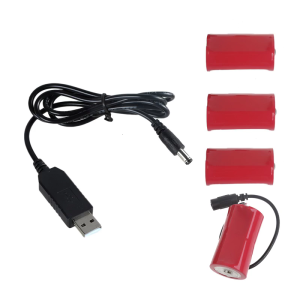 USB 5V2A to 6V Dummy Power Cable for 4x1.5V LR20 D Eliminators for Electronic Toy Lamp Tools