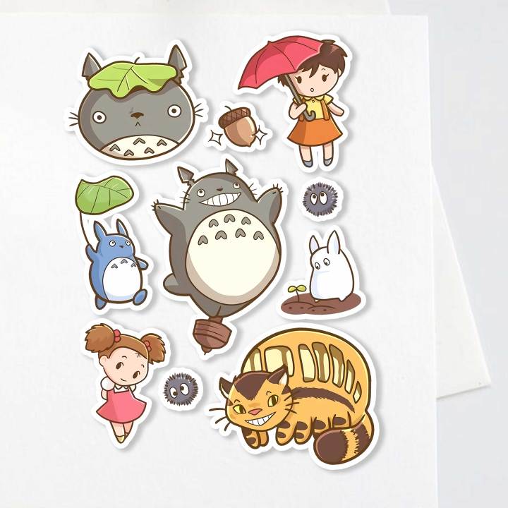 Sticker Ghibli My Neighbor Totoro Aesthetic Stiker Waterproof