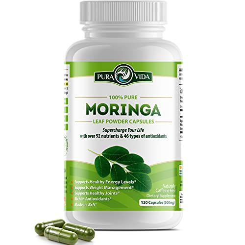 [pre Order] Moringa Capsules By Pura Vida Moringa Organic Moringa Powder Natural Joint