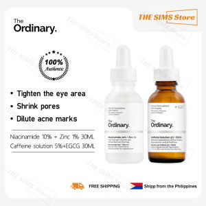 The ordinary Caffeine solution 5%+EGCG + Hyaluronic Acid 2%+B5 Serum & Essencegenuine stay up late to repair eliminate swelling dilute dark circles brighten and tighten the eye area powerfully moisturize and maintain sensitive【Ready stock】