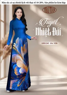 [Vải Áo]Vải Áo Dài Thái Tuấn Dày Dặn Đứng Phôm Mềm Rũ -BST Tuyết Nhiệt Đới T7