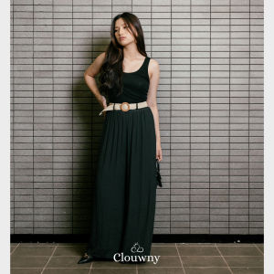 Clouwny Adel Culottes Pants Celana Panjang Wanita Simple Classy Premim Cotton Linen Fit to XL