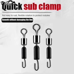 30x Fishing Hooks 8 Word Ocean Fishing Connector Ball Bearing Swivel Solid Rings