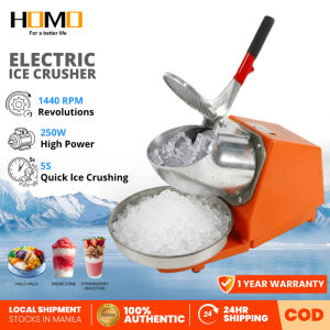 Homo Electric Ice Crusher Heavy Duty Stainless Steel Blade Ice Shaver Heavy Duty for Halo Halo