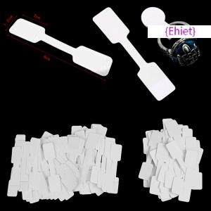 {Ehiet} 50 100pcs BLANK Price Tags สร้อยคอแหวนเครื่องประดับป้ายสติกเกอร์กระดาษ