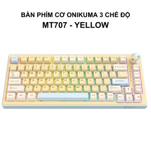 Bàn Phím Cơ ONIKUMA MT707 - Bàn Phím Không Dây Kết Nối 3 Chế Độ Tích Hợp Núm Điều Khiển Tiện Dụng