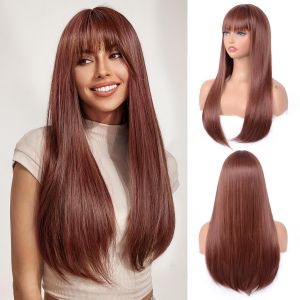 Aida ble Long Wavy Blonde Wig with Bangs 28Inch Ash Blonde Wigs for Women Natural Looking Synthetic WigSuitable for DailyPartyHalloween and CosplayBeginner-friendlyLightweight and soft