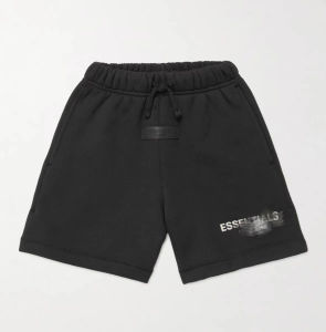 Childrens Clothing ESSENTIALS Double-line Double-row Flocked Boys Short Sleeve T Shirt for Girls Medium to Large Children ess Cotton Short Sleeve