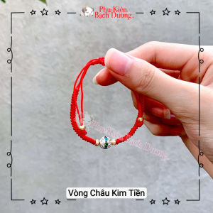 Vòng Tay Dây Bện Đỏ May Mắn Trái Châu Kim Vận Mẫu 2023 Có sẵn