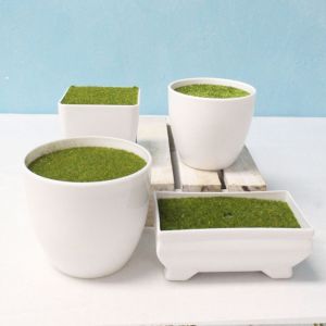 GONUUWGL หนาขึ้น โฟม flocking งานเลี้ยงแต่งงานปาร์ตี้ ระเบียงบ้านและสวน ดอกไม้ปลอม กระถางดอกไม้สำหรับเด็ก เครื่องประดับบอนไซ แจกันใส่แจกัน อุปกรณ์จัดดอกไม้