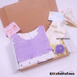 [ADORABLE] Hampers Baby Girl 0-30 Bulan / Hadiah Kado Lahiran Bayi Perempuan Bulan New Born Gift Dress Cewek Alin Kidos