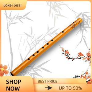 Lokei Traditional 6 Hole Bamboo Flute Clarinet Student Musical Instrument Wood AU