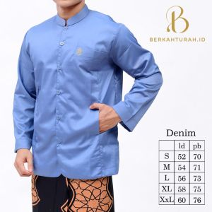 Baju Koko Pria Semi Jas Bordir Terompah