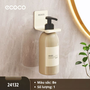 Giá treo dầu gội sữa tắm ECOCO hợp kim nhôm không cần khoan vít thế hệ mới Giá để chai lọ thông minh chịu lực nhấn