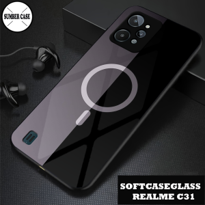 Softcase Glass Kaca REALME C31  - [SBR-013] - Case REALME C31 - Kesing REALME C31 - Kesing - Case handphone - Kesing hp - Case Hp - Sarung hp - Pelindung HP - Kesing handphone