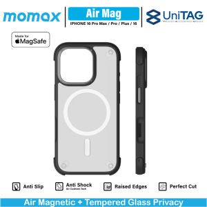 Momax Case For iPhone 16 Series Pro Max Plus AI.R Magsafe Magnetic anti shock crack ring hole casing