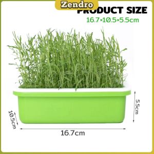 ZEO Seed Germination Tray Double Layer Plant Peanut Bean Sprout Soilless Hydroponic Seedling Tray 1Set