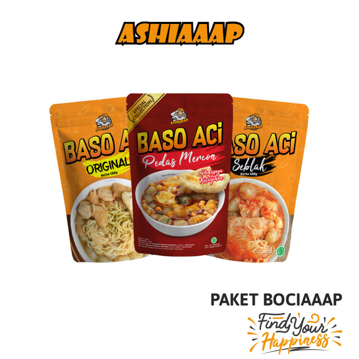 Ashiaaap Paket Bociaaap (Baso Aci Ori + Baso Aci Mercon + Baso Aci