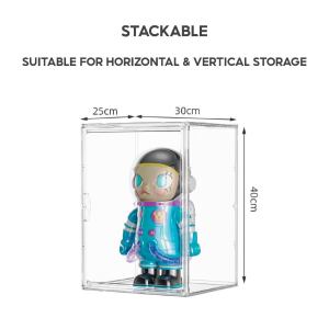 POP Mart Display Box Stackable Acrylic Display Case For Popmart Figurine With DIY Cube