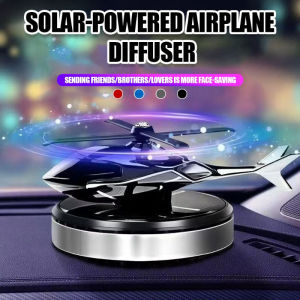 Auto Solar Perfume Power Car Freshner Rotating Aircraft Automatic Air Helicopter Decoration