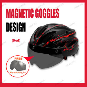 UtanKing™ Multi-Design Bikeboy Helmet Safety MTB Hat Bicycle Helmet Topi Basikal Outdoor Cycling Goggle Bike Helmets
