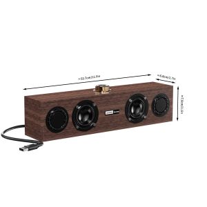 Lenovo C02 Multimedia Speaker Bluetooth Speaker Wired/Bluetooth Dual-Mode Speaker Retro Universal Speaker for TV Computer and Mobile Phone Subwoofer