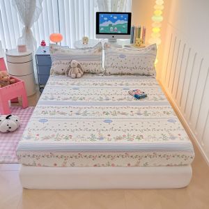 Abraca Dabra Cute Patterns Cotton Super Soft Fitted Bedsheet - Single/Queen/King (25cm/10")