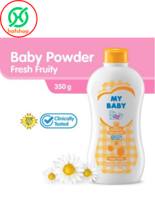 My Baby Bedak Bayi Powder ukuran BESAR Murah dg voucher Soft& Gentle / Sweet Floral / Fresh Fruity 350gr