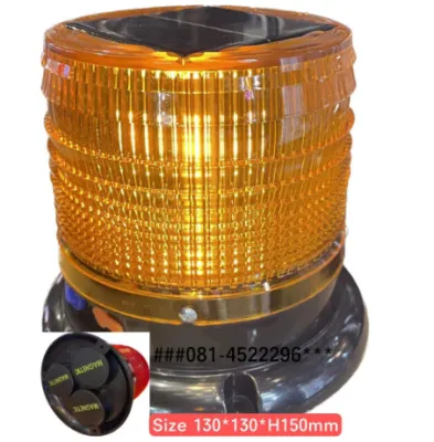 ไฟไซเรนโซล่า Solar Warning light ไฟกระพริบLEDไฟจราจรไฟเหลืองไฟแดง โซล่าเซลล์แถมแม่เหล็กได้โคมไฟสัญญาไฟกันฝนกันแดด