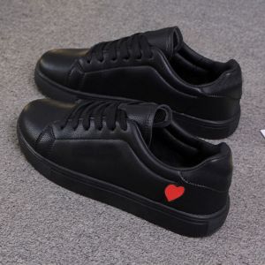 ali9 Pure Black Sneakers Womens Leather Waterproof Non-Slip Kitchen Work Soft Sole Shoes Super Soft Lightweight Not Tired Womens Shoes