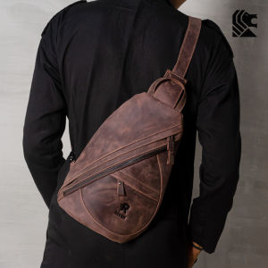 Waist Bag Tas Selempang Bahu Pria Kulit Sapi Tas Dada Cowok Kulit Reven Mirage Bag
