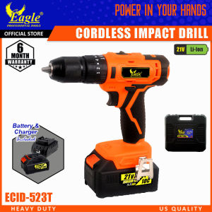 Eagle 21V Cordless Impact Drill ECID-523T with Lithium-Ion 3.0Ah Battery and Fast Charger