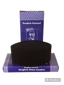 Kopiah Songkok Hitam Peci Nasional Polos Ac Tinggi 9