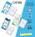Khăn Lau Mặt GATSBY FACIAL WIPES ICE TYPE S 100% Cotton Sạch Da Siêu Mát Lạnh 42 tờ. 