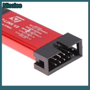 [Nicoles] ST LINK Stlink ST-Link V2 Mini STM8 STM32 Simulator Download Programmer Programming With Cover DuPont Cable ST Link V2