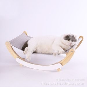 ใหม่🔥 ♥ 𝗮𝗹𝗹𝘀𝘁𝗮𝗿 ♥ เปลนอนสัตว์เลี้ยง เตียงนอนไม้สัตว์เลี้ยง ที่นอนแมว บ้านแมว ที่นอนเปล ที่นอนสัตว์เลี้ยง พร้อมส่ง✅