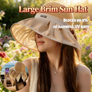 Women Bucket Hat Fisherman Hat UV Protect Women Summer Large Brim Sun Hat Korean Styles For Outside