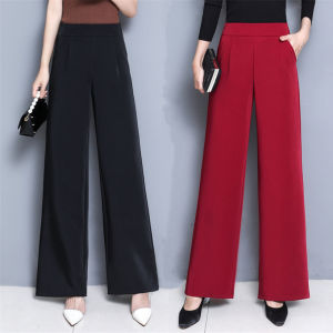 Plus Size 6XL Pants for Women Summer Wide-leg Pants Women Loose Thin Trousers High Waist Pants