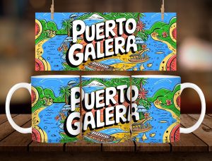 PUERTO GALERA COLORFUL MUG DESIGN * 1 PC MUG WITH BOX * 11oz with BOX SOUVENIR MUG