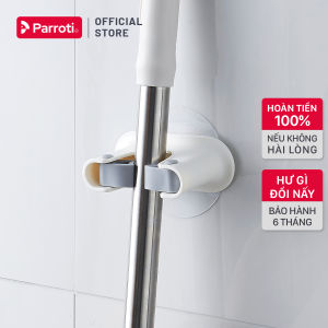 Móc treo cây lau nhà dán tường treo chổi lau nhà cọ bồn cầu - Parroti Keeper KP02