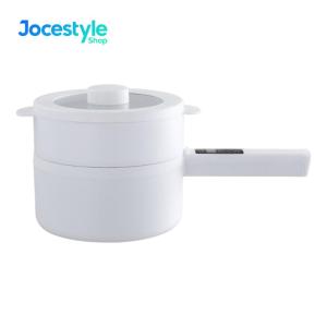 Ramen Cooker 2L Non-Stick Frying Pan Boil Dry Protection Multi-function Cooker with Steamer for Noodles Steak Eggs Stir Frying