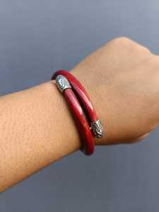 Gelang Akar Bahar Original Tali Arus Merah Variasi Alpaka